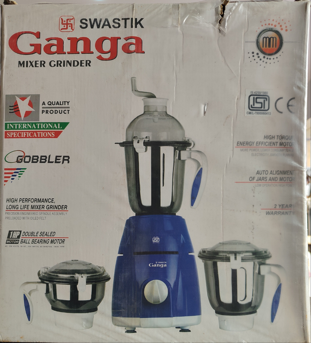 Swastik Ganga Lezer-3 Jar Mixer Grinder