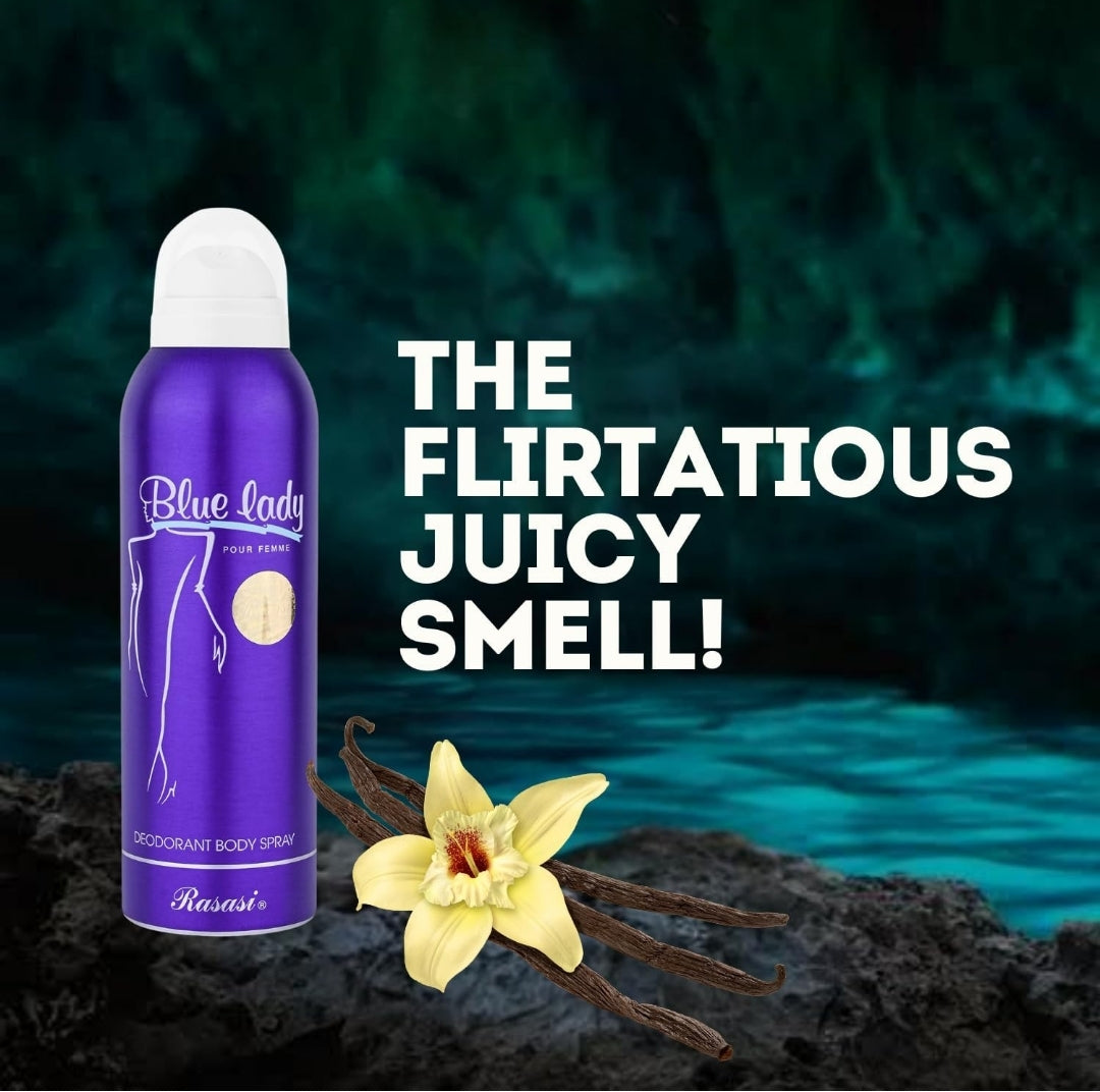 Blue lady deodorant