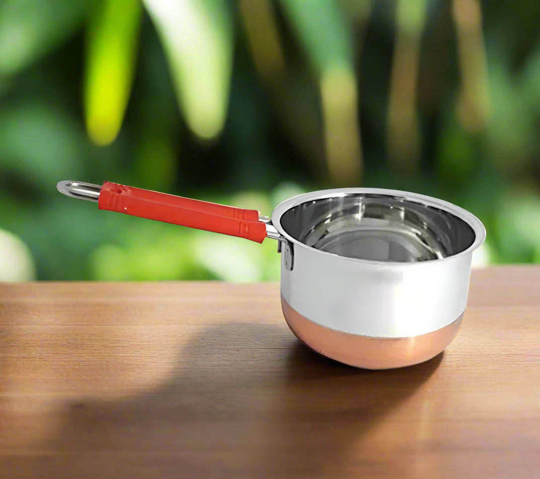 Steel brass tea pan