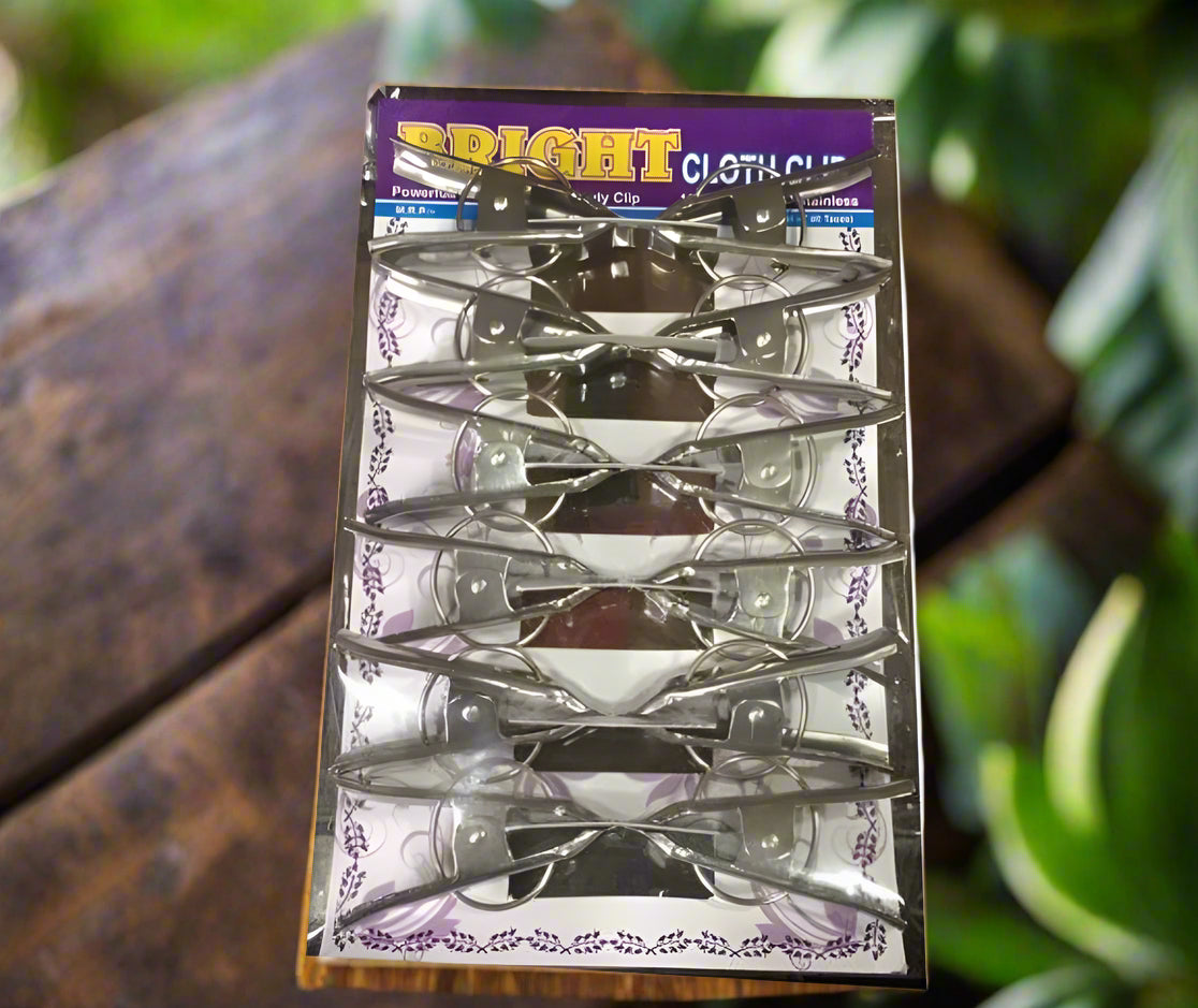 Steel cloth clips