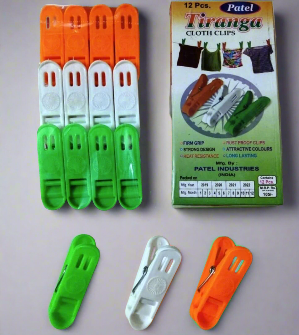 Tiranga Cloth Clips
