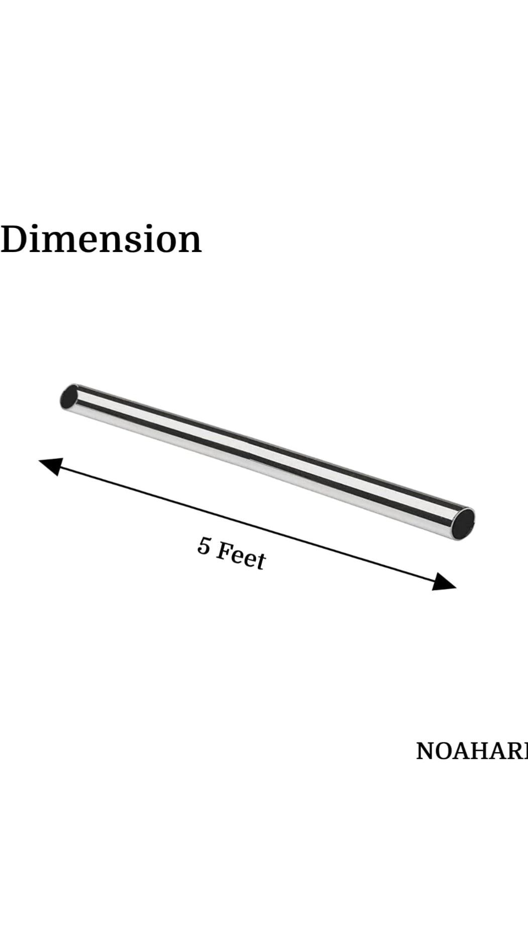 Steel Curtain Pipe 0.5inchX5ft
