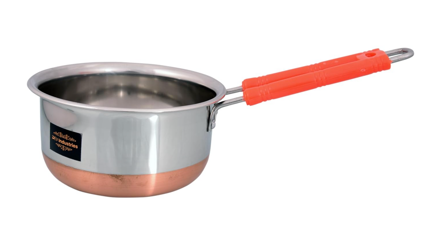 Steel brass tea pan