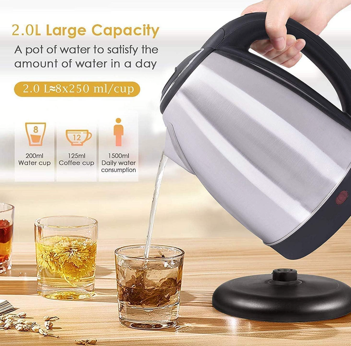 Electric kettle 2ltr