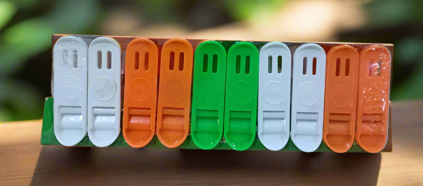 Tiranga Cloth Clips