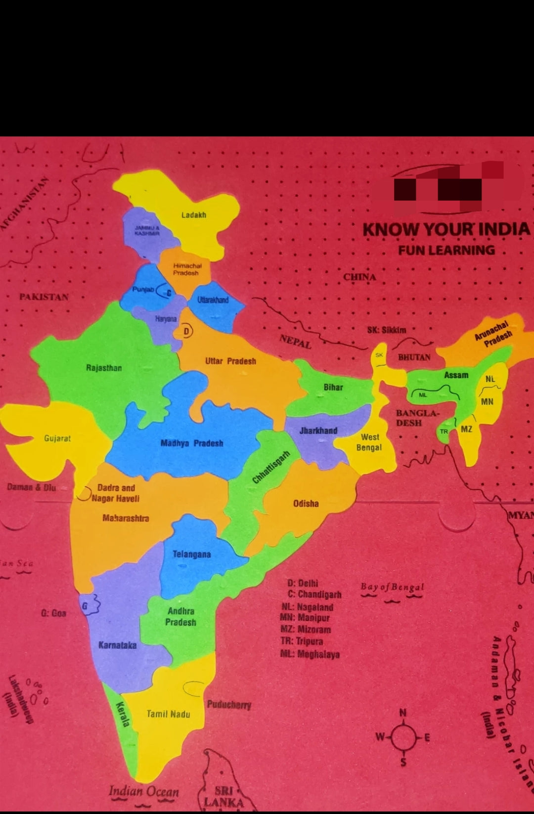 India Map Puzzle