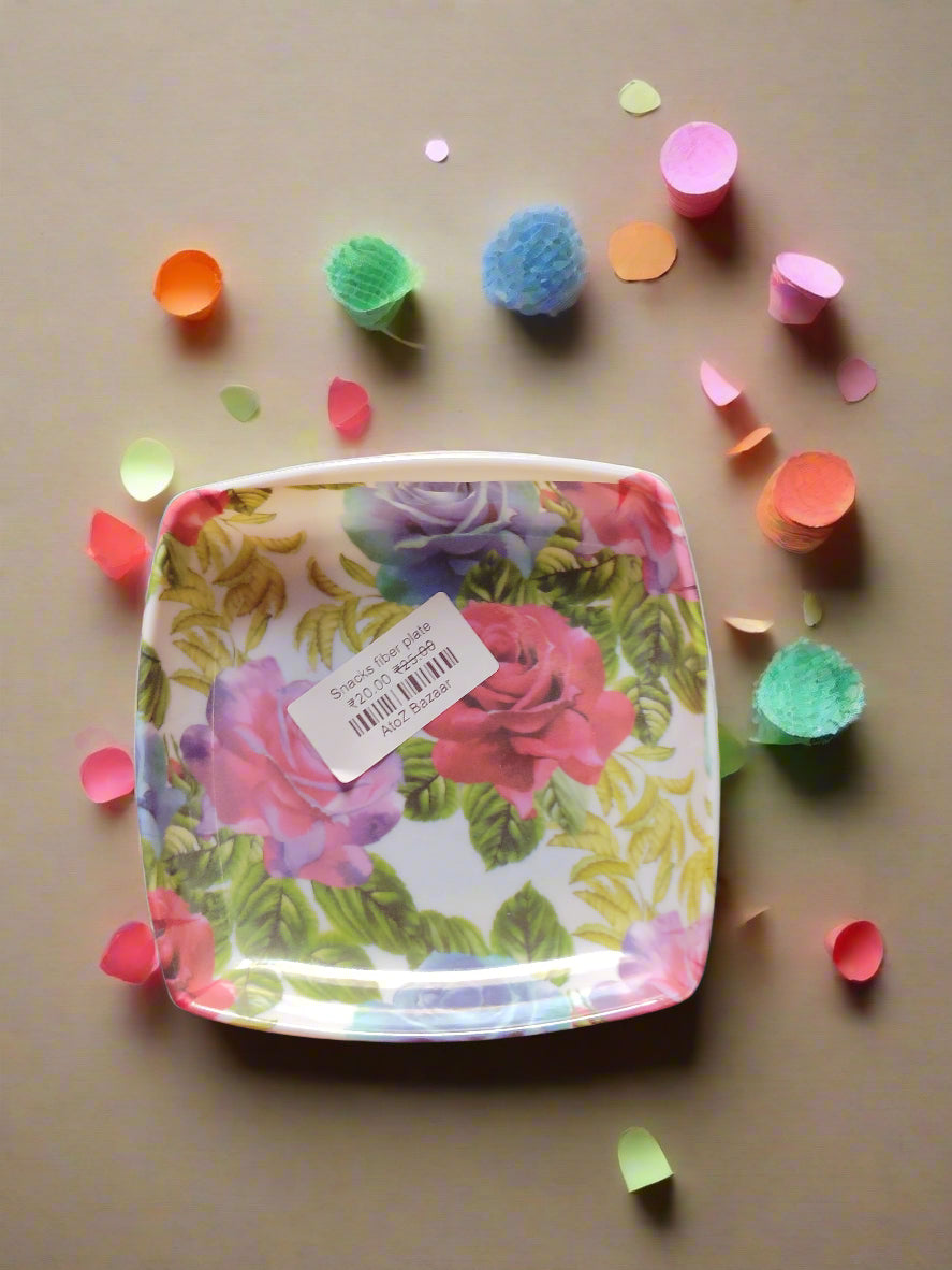 Fiber Snacks plate