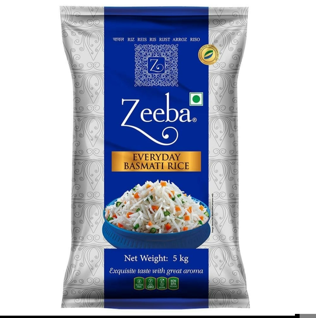 ज़ीबा बासमती चावल 5 किग्रा