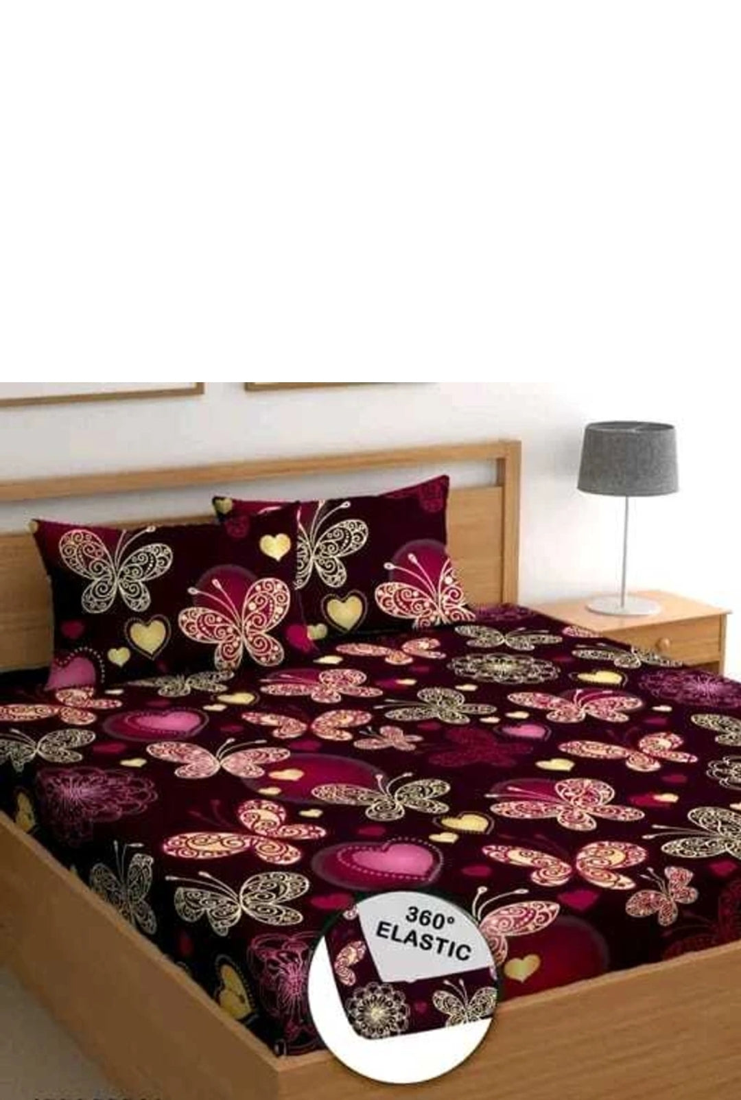 Elastic Double Bed Cover
