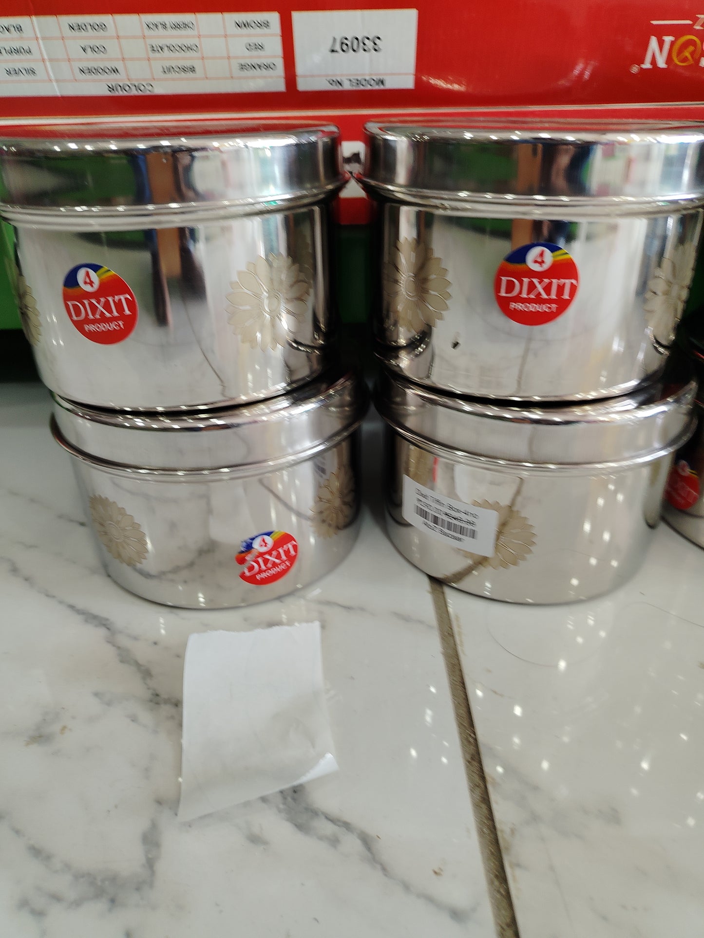 Dixit Tiffin Box-4no