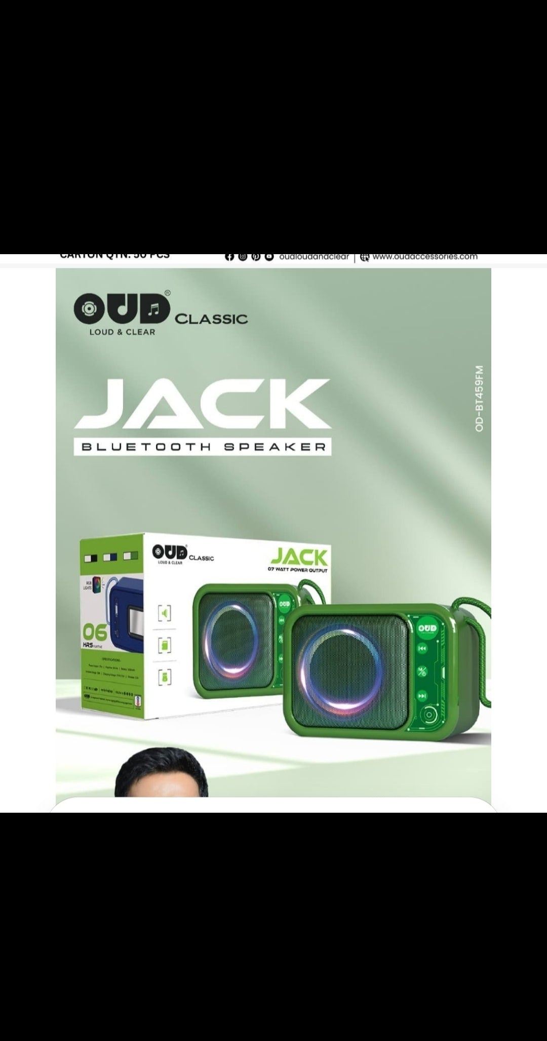 Jack 7 Watts Blootooth Speaker