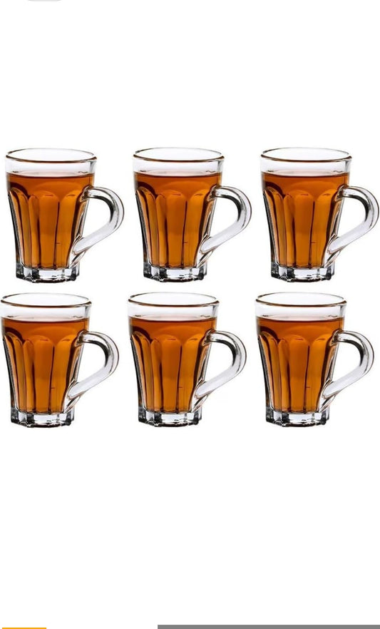 Cello Flora Glass Mug Set(6pcs)