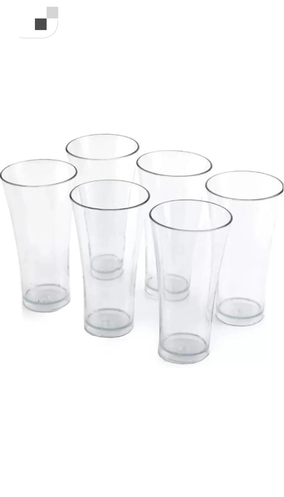Clear Water Glass