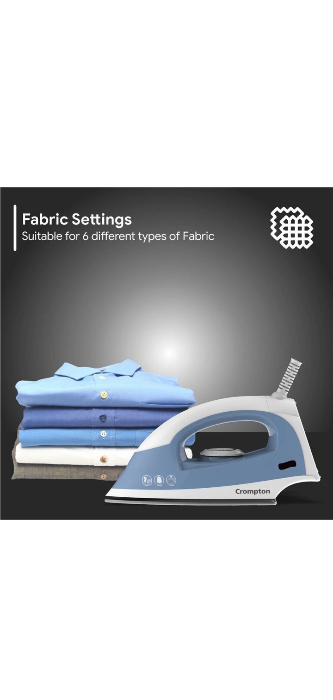 Crompton Brio Dry Iron 1000W