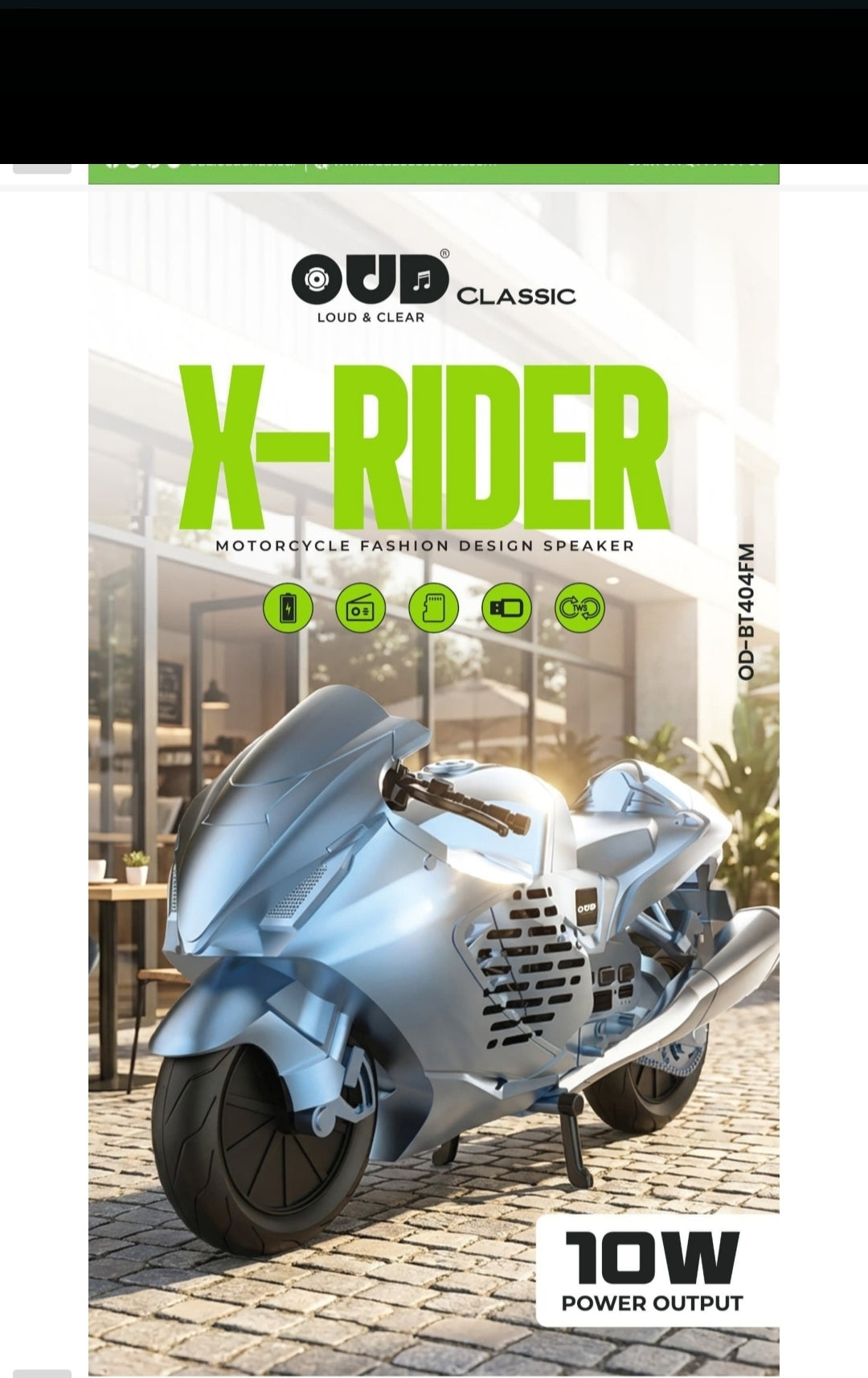 Oud X-Rider 10 Watts Blootooth Speaker