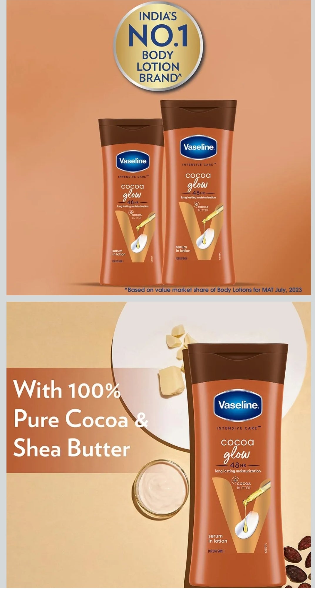 Vaseline cocoa glow 90ml