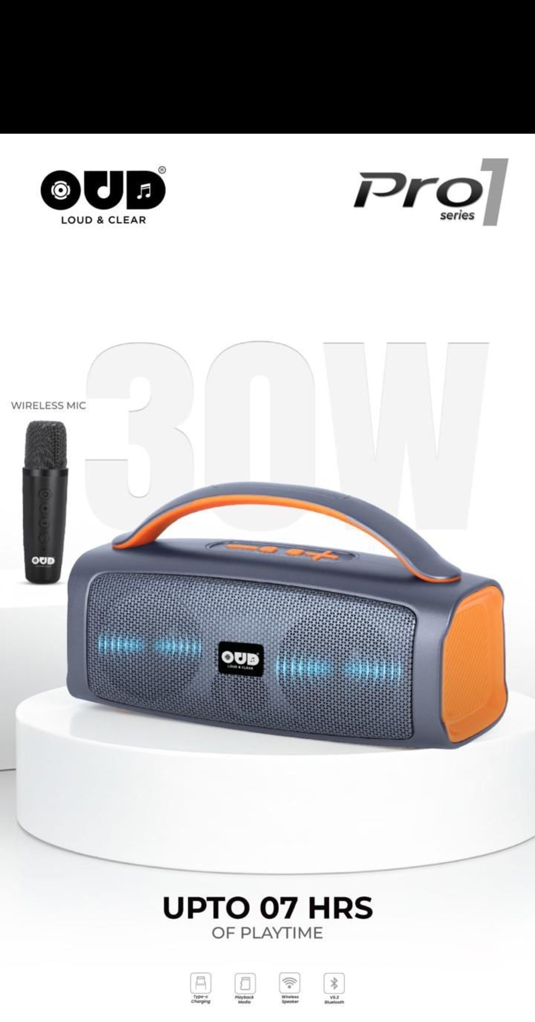 Oud Pro1 30 Watts Blootooth Speaker