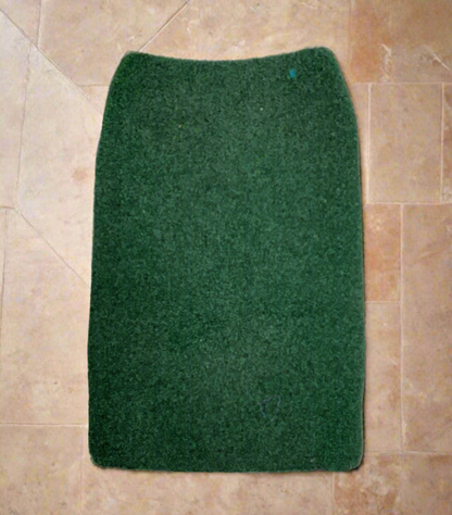 Green door mat