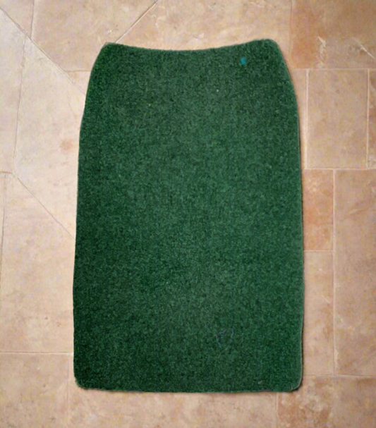 Green door mat