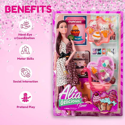 Alia Doll - Ice Cream Play Set