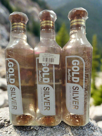 Gold Silver 3Pcs Bottle Set