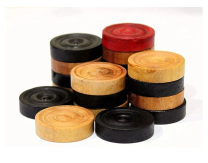 Wood carrom coins