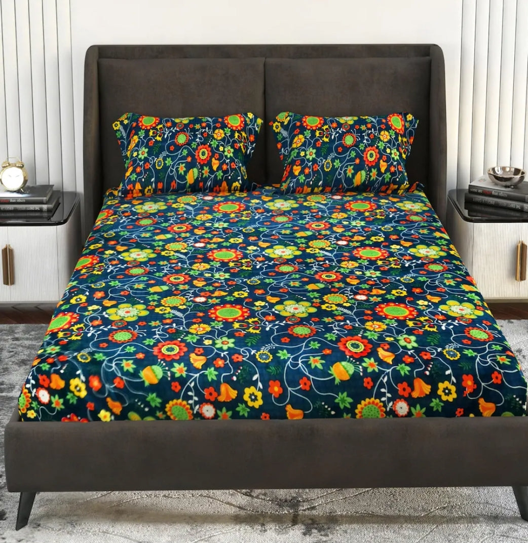 Double bed sheet 1+2