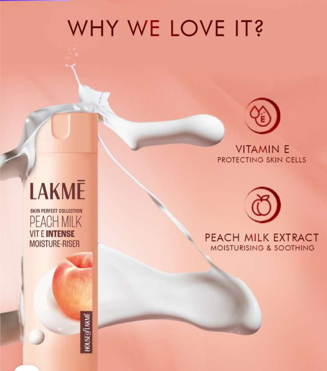 Lakme peach milk 60ml