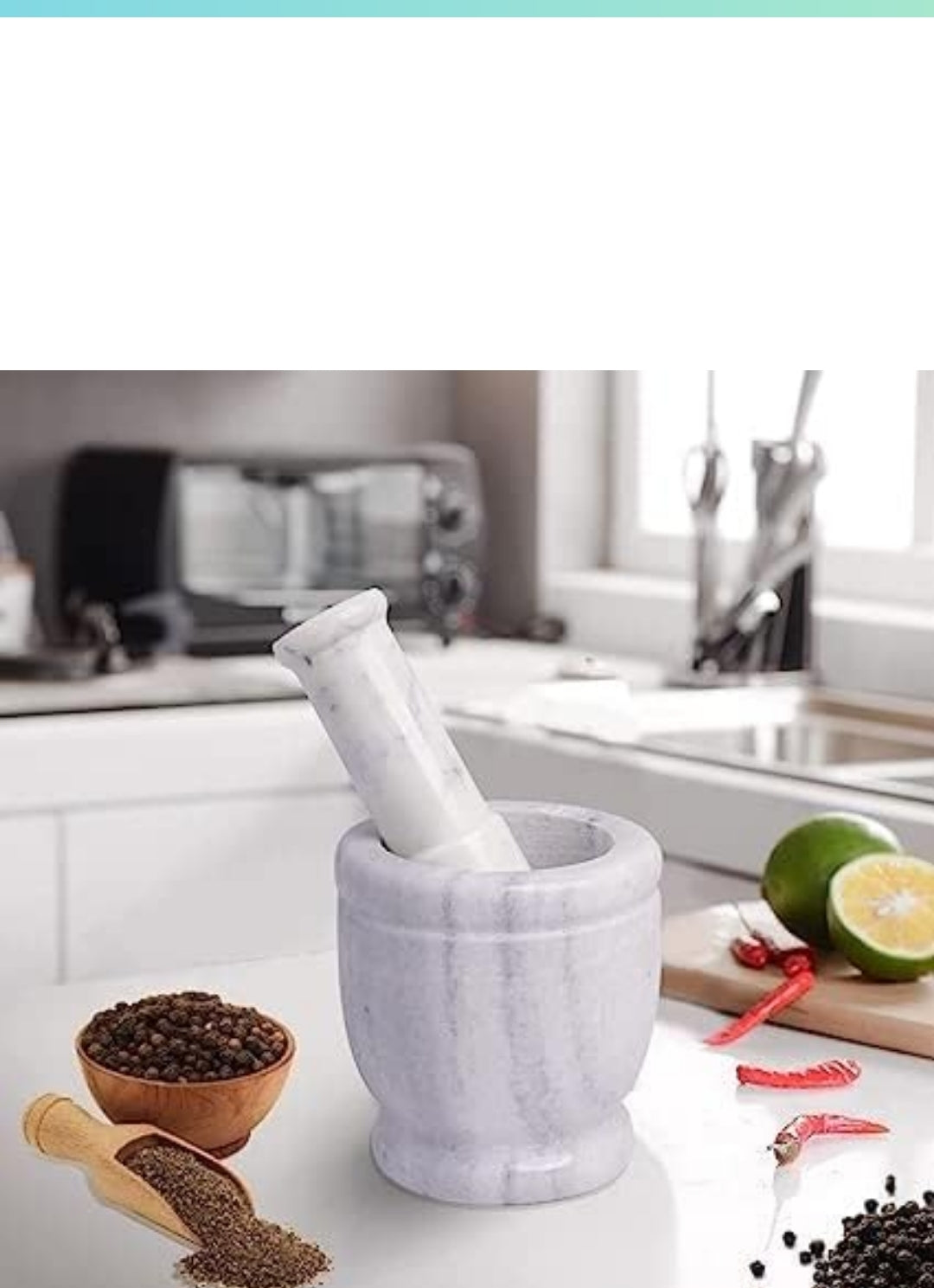 White stone pestle