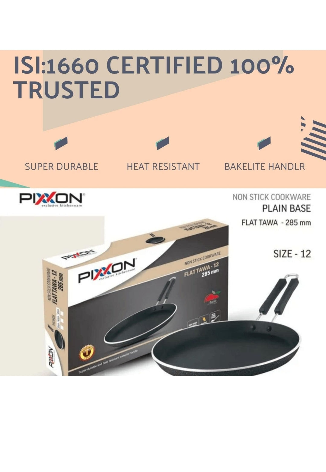 Pixxon nonstick pan 5mm-285mm