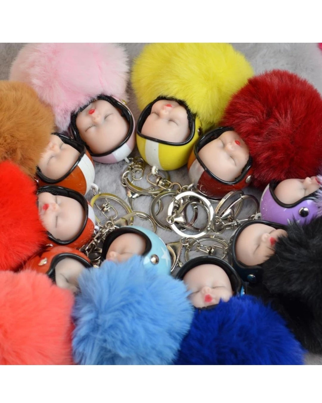 Baby Doll Helmet Key Chain
