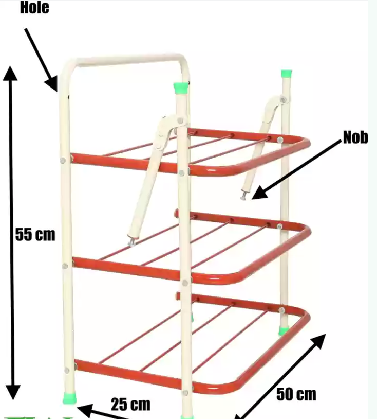 Shoe rack 3 steps(pipe)