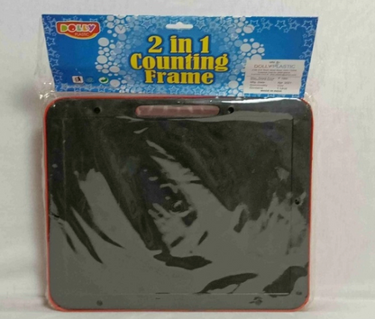 2 in 1 Counting frame ( Abacus and slate )