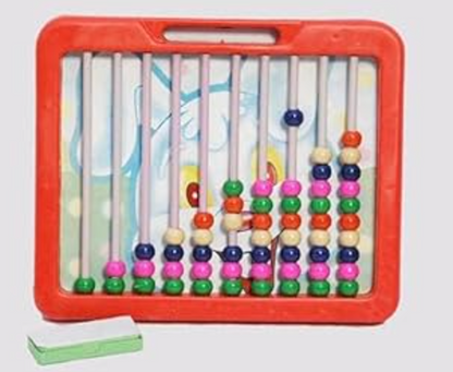 2 in 1 Counting frame ( Abacus and slate )