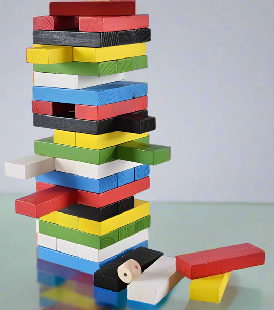 Jenga building blocks