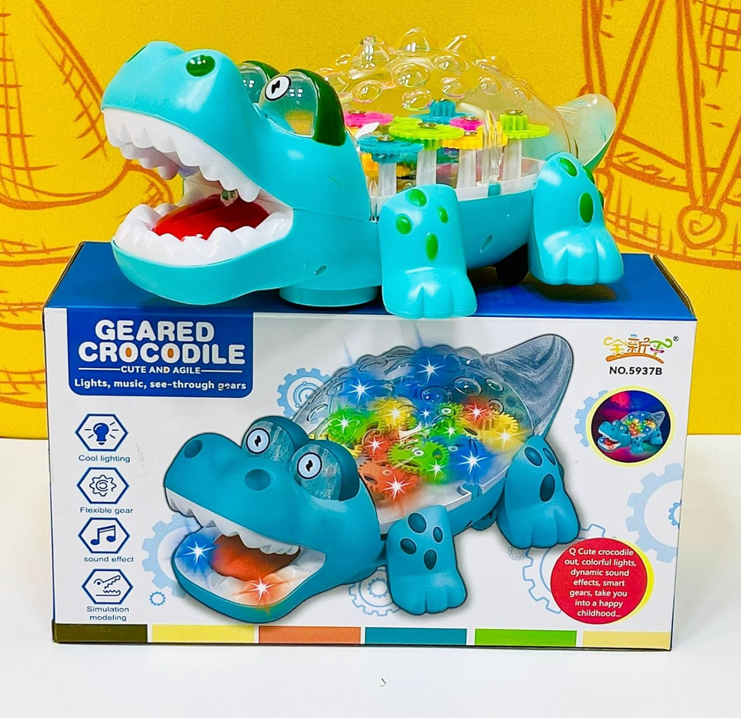 Gear Crocodile toy