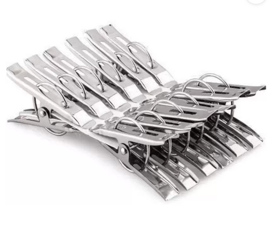 Steel cloth clips