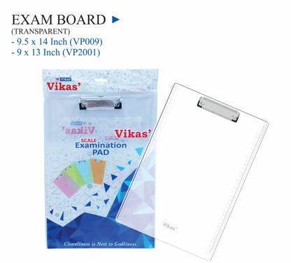 Transparent Exam Pad