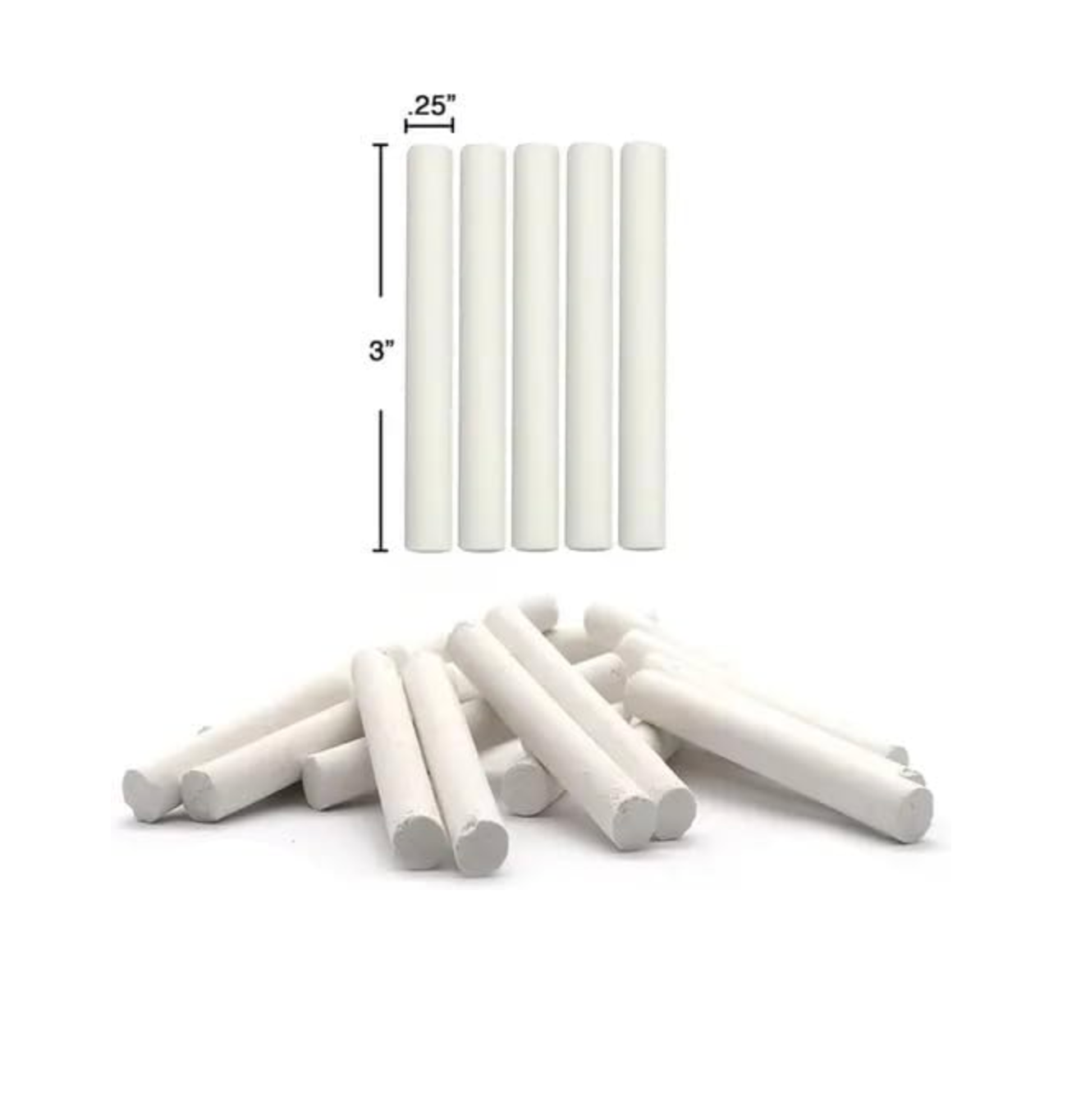 White chalk Pieces Box