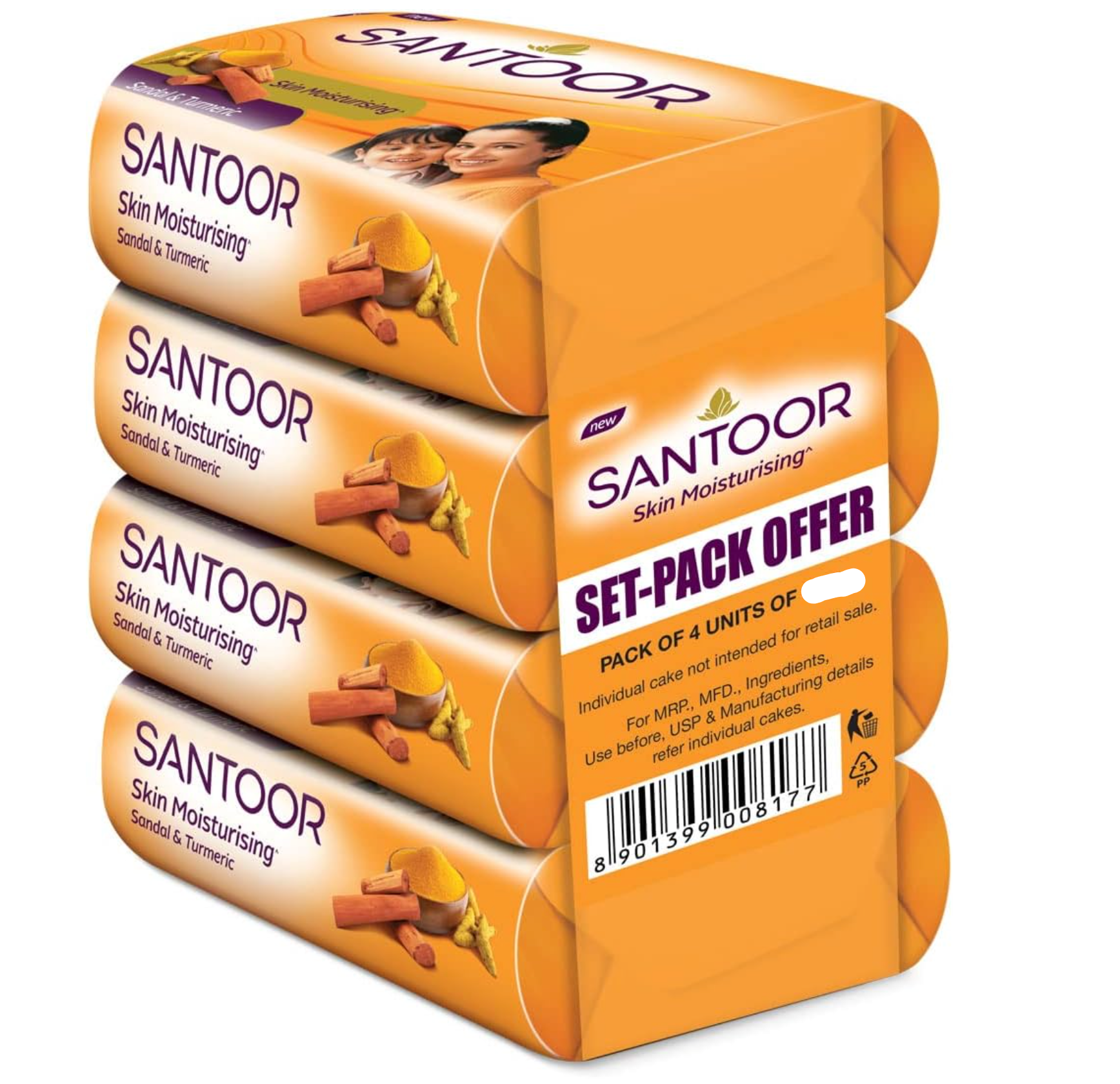 Santoor Soap set-4 40g