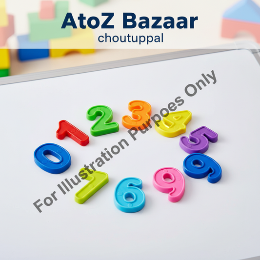 Magnetic Numbers - Colorful 0-9 Set