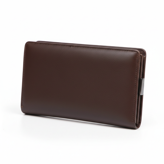 Hand Wallet - Elegant leather clutch wallet