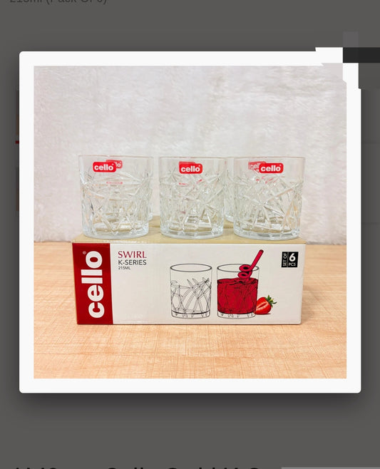 Cello Swirl Juice Glass Set(6pcs)