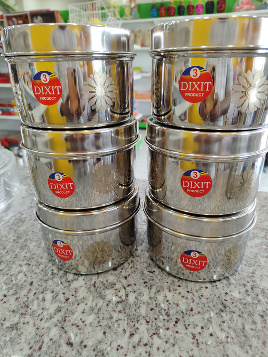 Dixit Tiffin box-3no