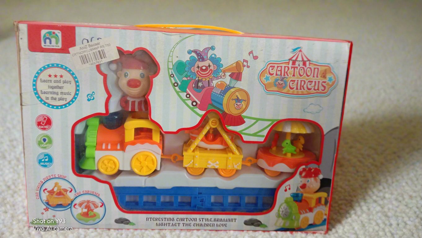 Cartoon circus train