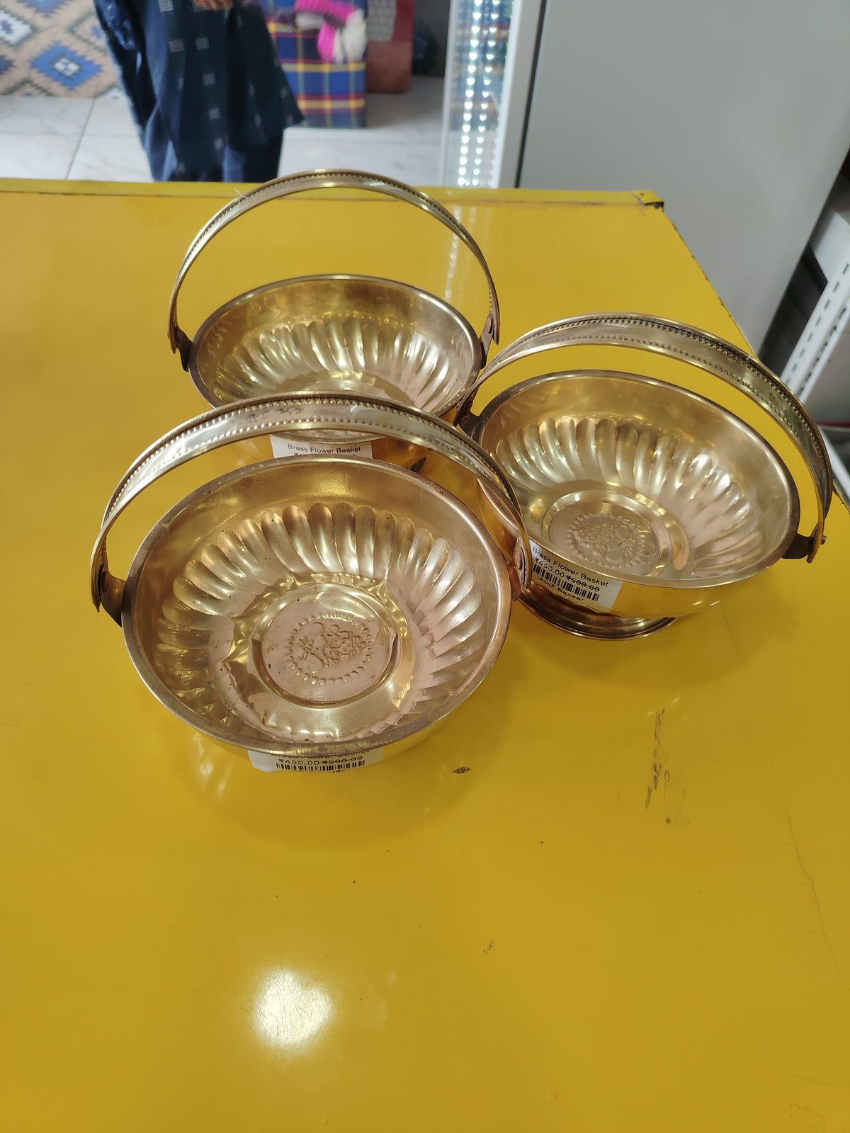 Brass Flower Basket