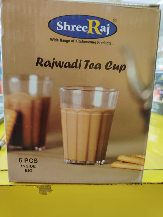 Rajwadi tea glass set 6pcs