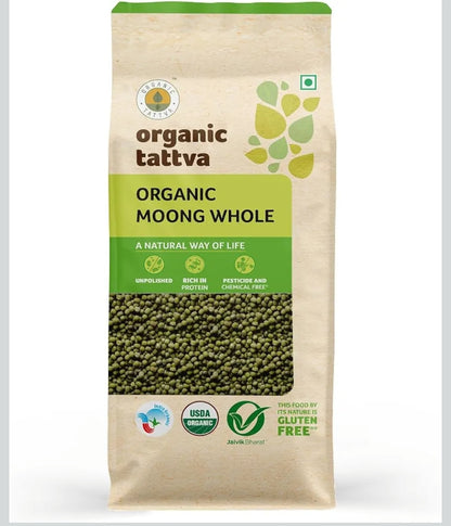 Organic Moong Whole 1kg