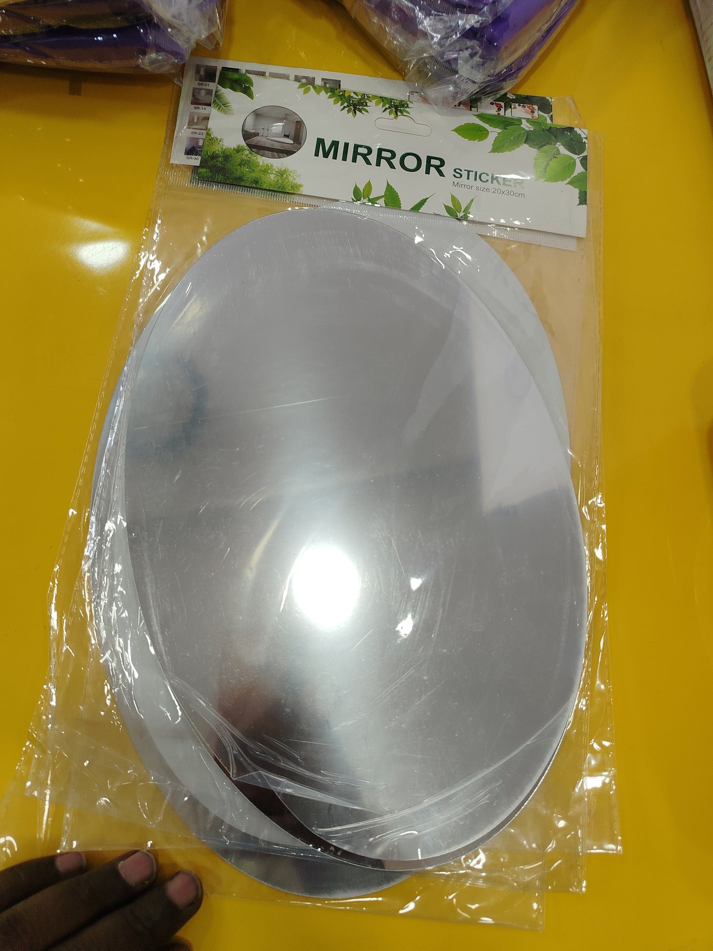 Pasting Mirror Oval Small