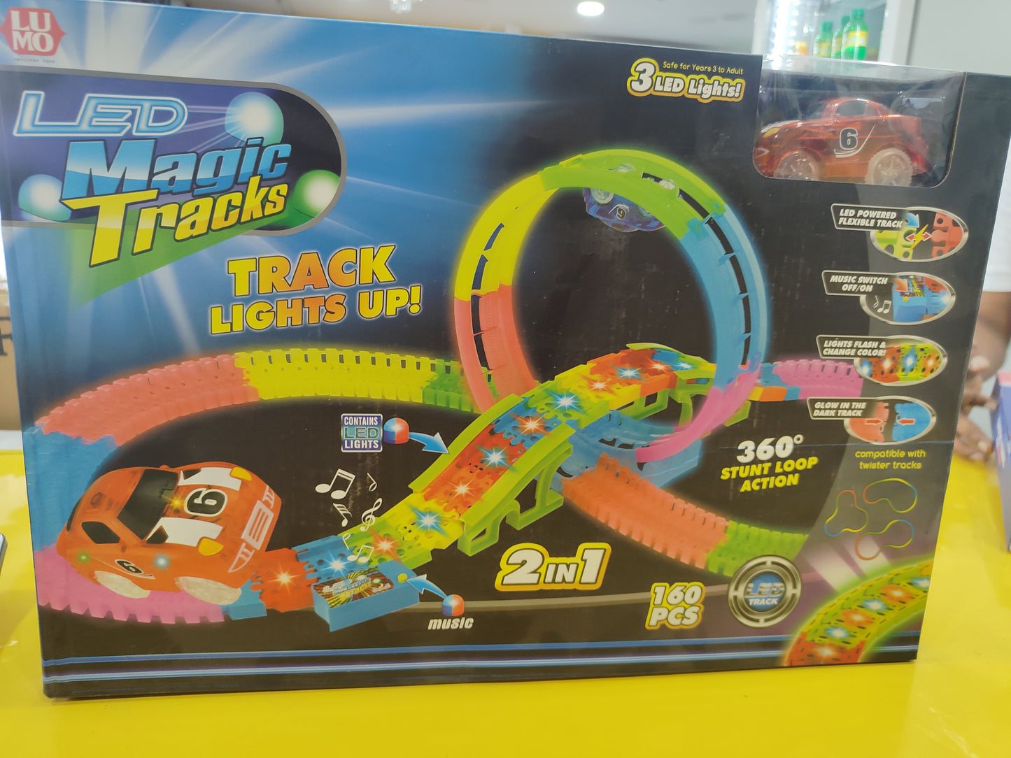 LED Magic Track Car